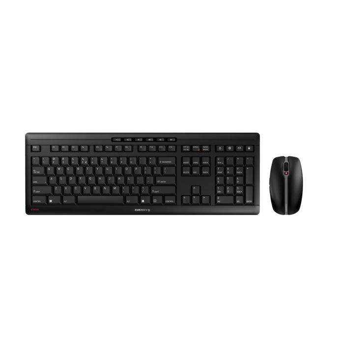 keyboard mouse click CHERRY set STREAM | Wireless silent mouse with & DESKTOP